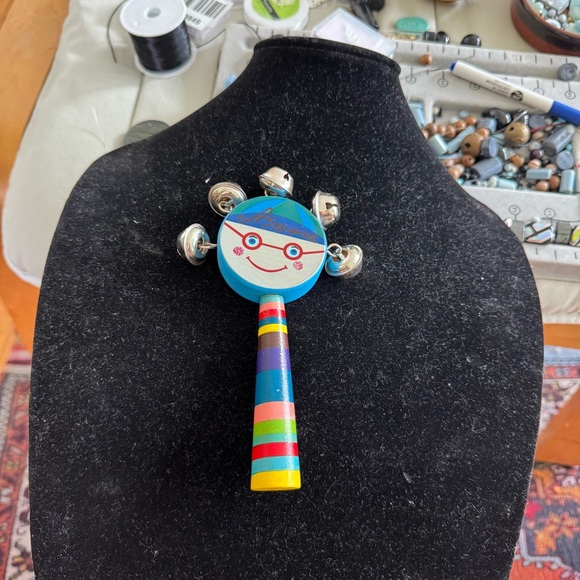 Colorful Kids Handheld Bell Rattle - Picture 2 of 2